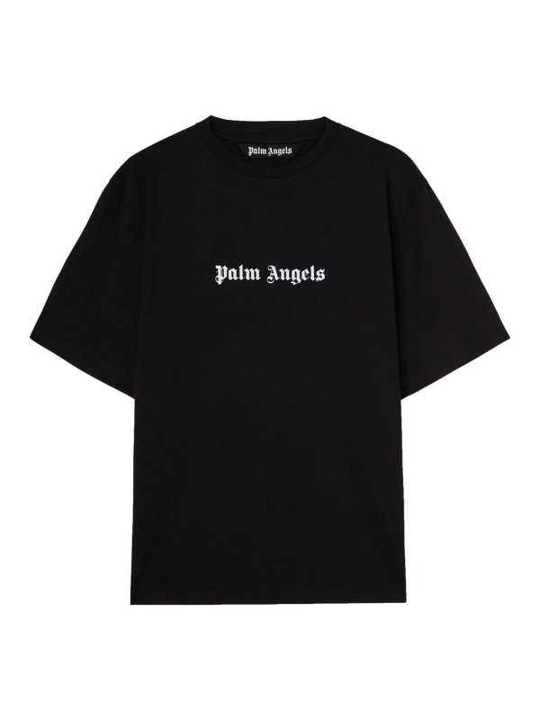 Palm Angels: T-shirts - Rundhalspullover - Weiß