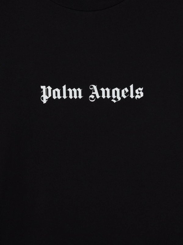 Palm Angels: T-shirts online - Rundhalspullover - Weiß