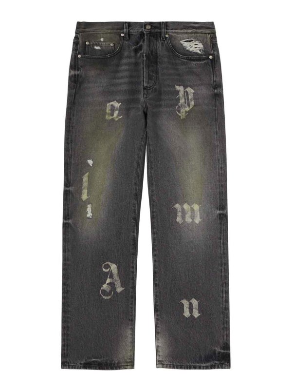 Palm Angels: straight leg jeans - Jeans