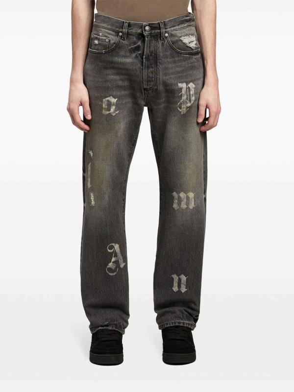 Palm Angels: straight leg jeans online - Jeans