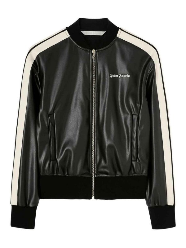 Palm Angels: leather jacket - Leather jacket