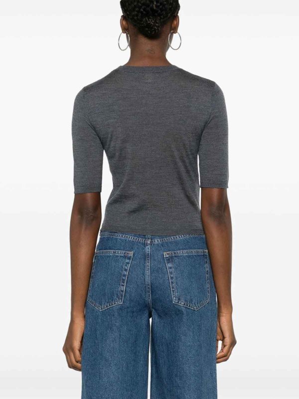 Rundhalspullover - Grau shop online: Pinko