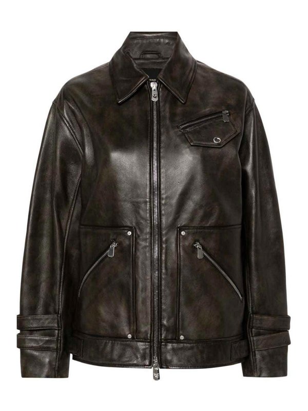 Pinko: giacche in pelle - Giacca in pelle
