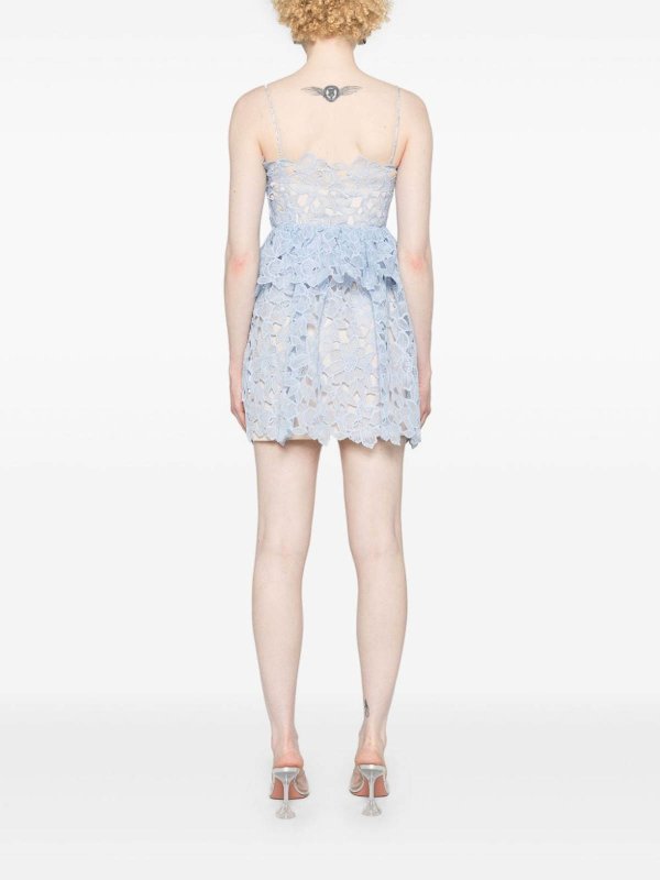 The Best Shops Self Portrait: ショートドレス - ショートドレス - ライトブルー