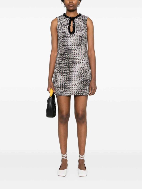 Self Portrait: Knielange Kleider online - Knielanges Kleid - Weiß