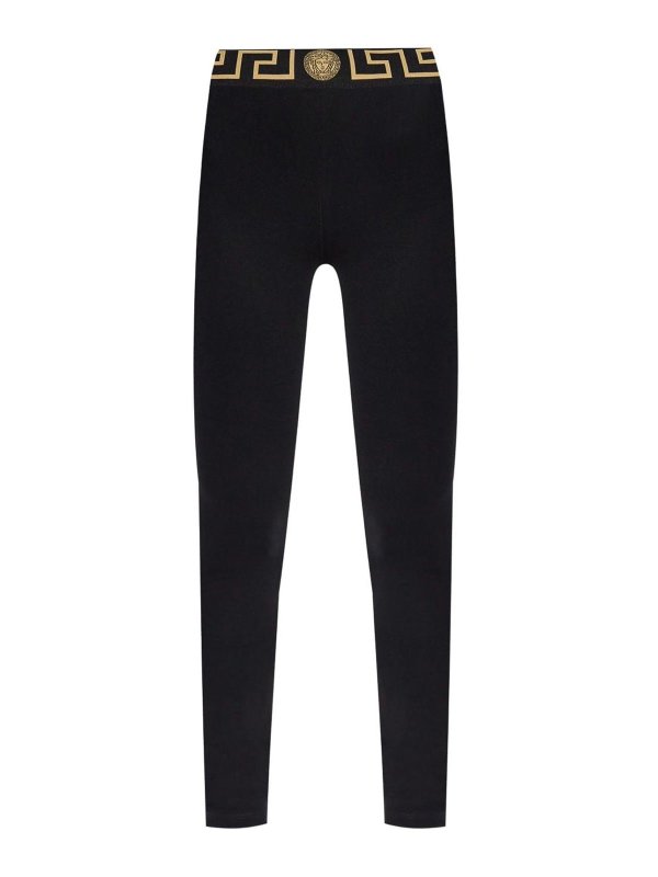 VERSACE: Leggings - Leggings - Schwarz