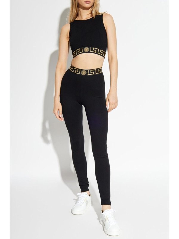 VERSACE buy online Leggings - Schwarz