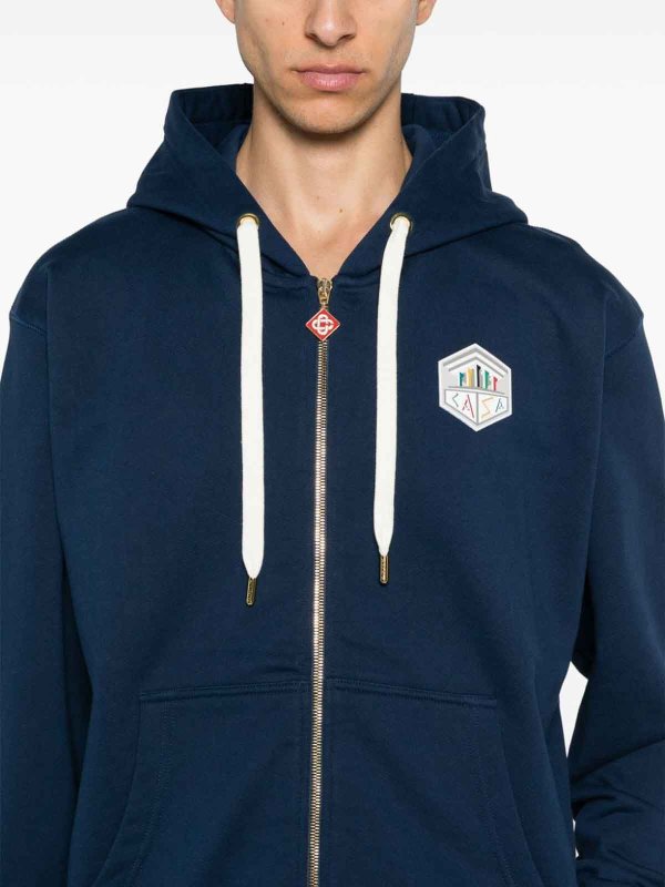 The Best Shops CASABLANCA: Sweatshirts & Pulls - Sweat-Shirts - Bleu