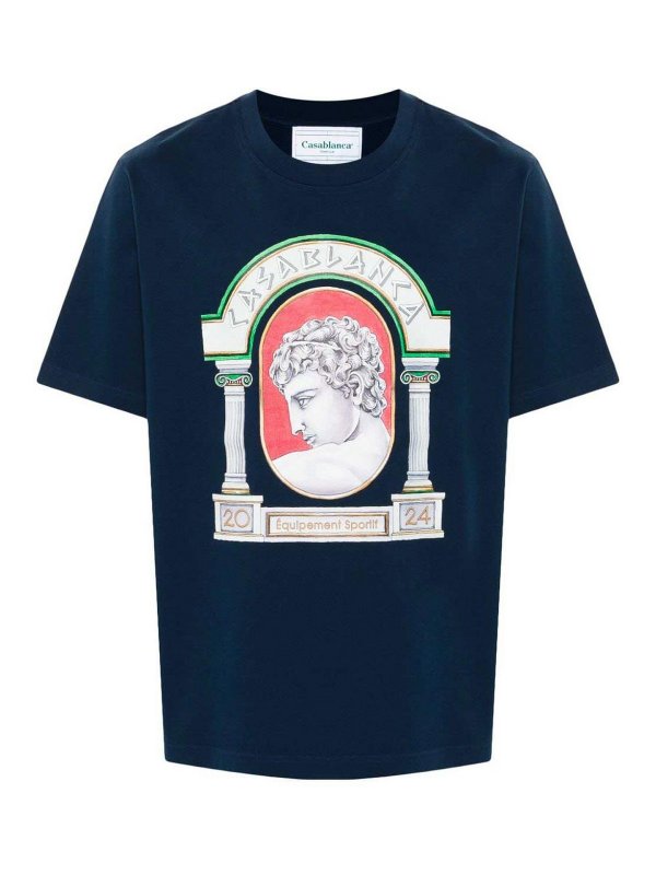 CASABLANCA: Camisetas - Camiseta - Azul