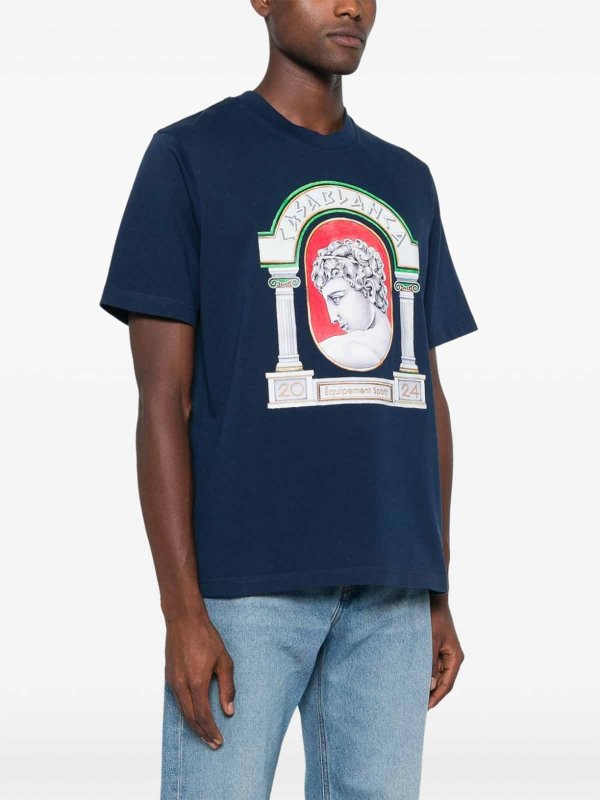 The Best Shops CASABLANCA: Camisetas - Camiseta - Azul