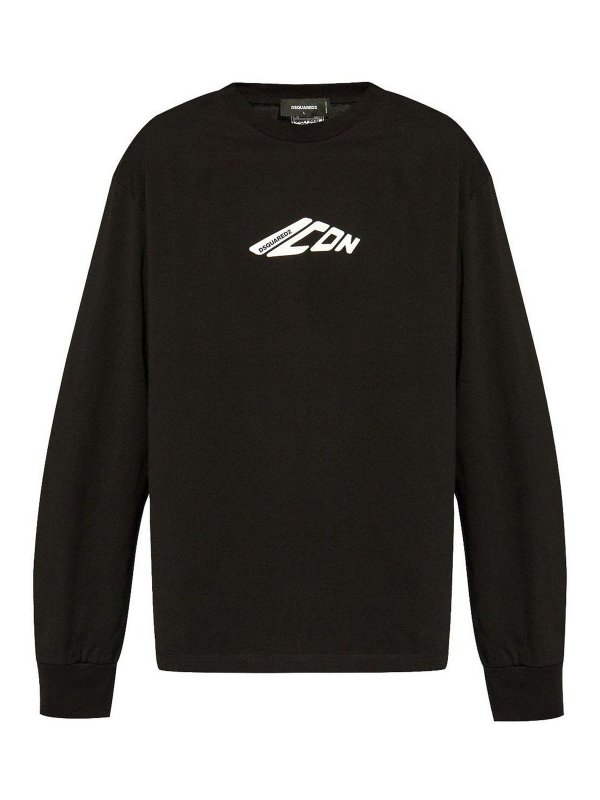 DSQUARED2: t-shirts - Cotton T-Shirt With Logo Print