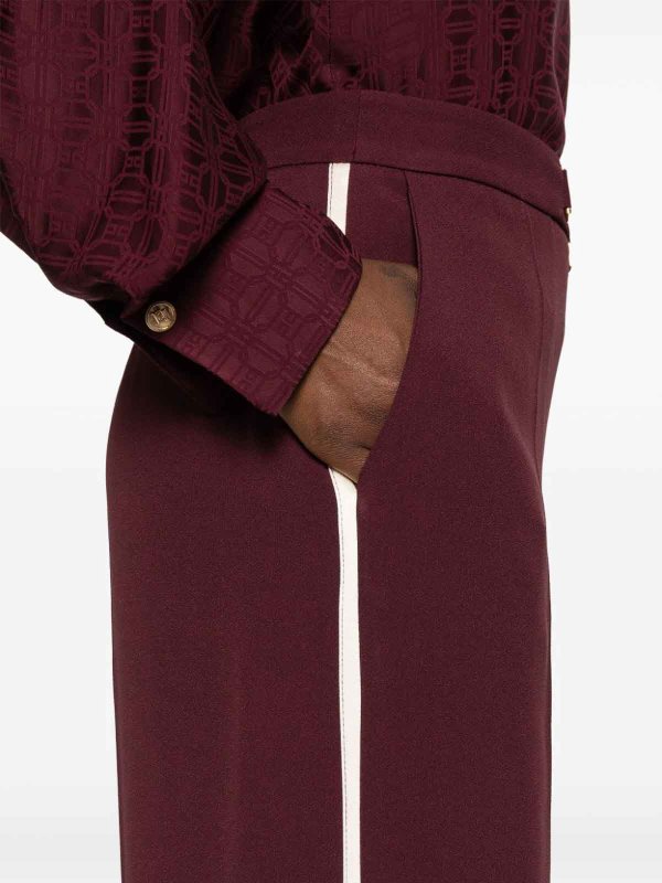 The Best Shops ELISABETTA FRANCHI: casual trousers - Bordeaux red pants