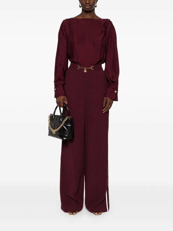 ELISABETTA FRANCHI buy online Bordeaux red pants