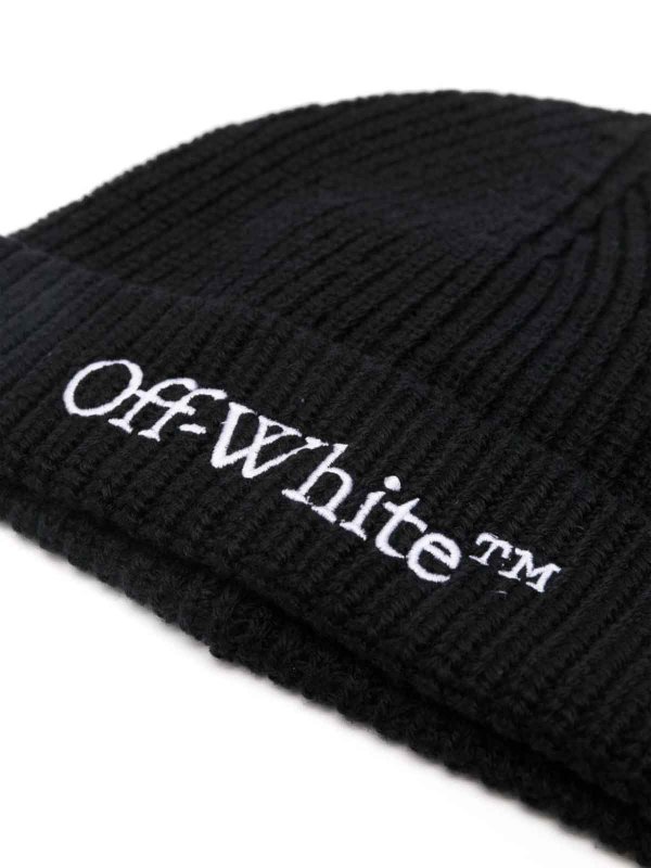OFF-WHITE: cappelli online - Berretto nero