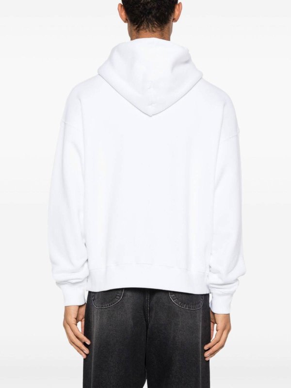 The Best Shops OFF-WHITE: Sweatshirts & Sweaters - Cotton Hoodie With Print