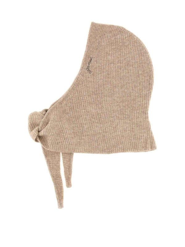 GANNI: Chapeaux - Chapeau - Beige