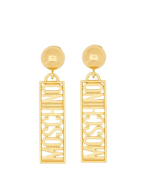 MOSCHINO: Earrings - Logo Earrings