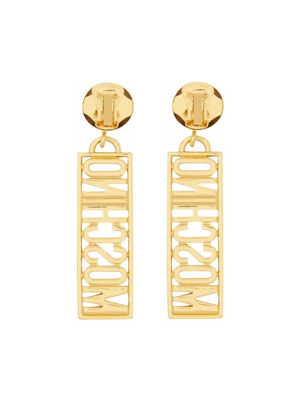 MOSCHINO: Earrings online - Logo Earrings