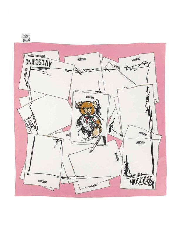 MOSCHINO: Bufandas y pañuelos - Bufanda - Color Carne Y Neutral