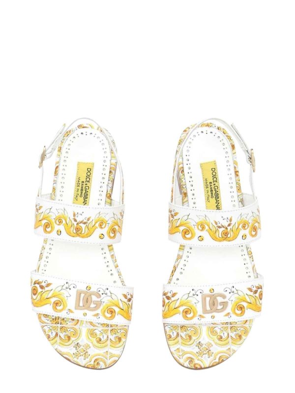 The Best Shops DOLCE & GABBANA: Sandalen - Sandalen - Gelb