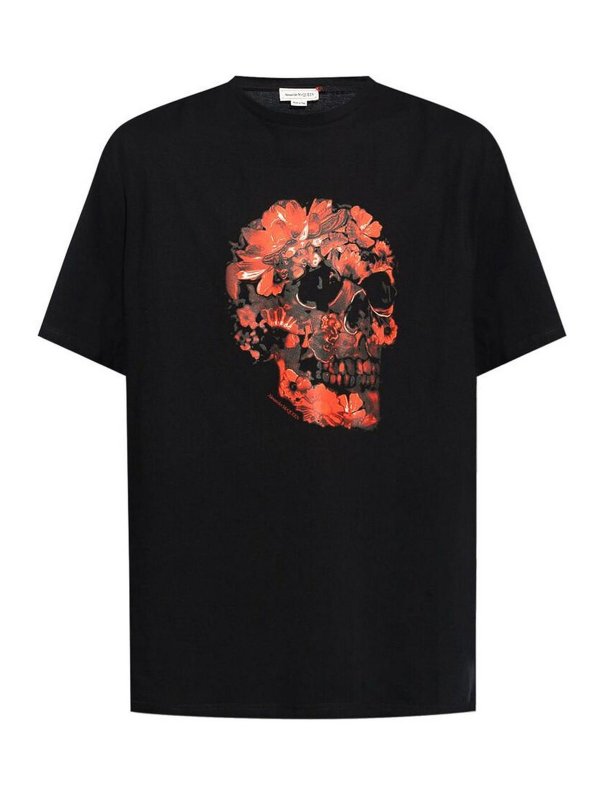 ALEXANDER MCQUEEN: Tシャツ - Tシャツ - 黒