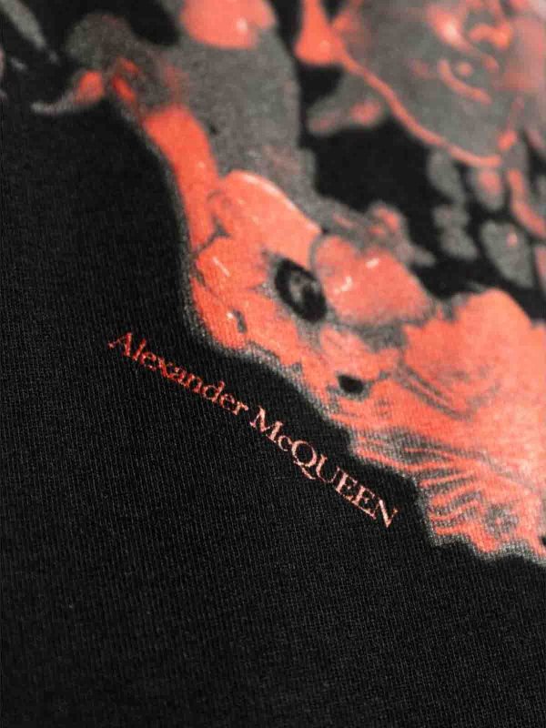 Tシャツ - 黒 shop online: ALEXANDER MCQUEEN