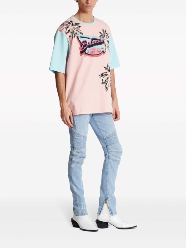The Best Shops Balmain: T-shirts - T-Shirt - Nude