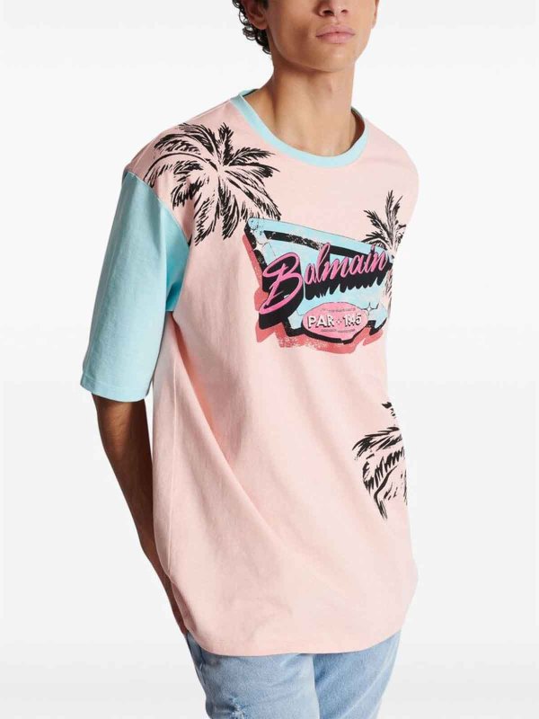 The Best Shops Balmain: T-Shirt - Nude