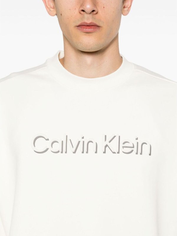 CALVIN KLEIN: Sudaderas y suéteres online - Sudadera - Crema