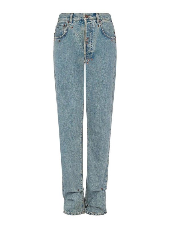 MOSCHINO: straight leg jeans - Pants