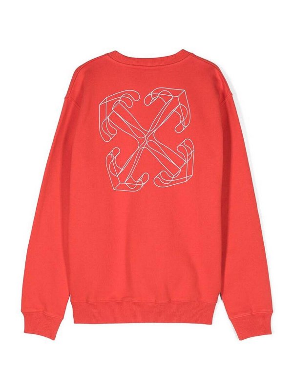OFF-WHITE: Sudaderas y suéteres online - Sudadera - Rojo