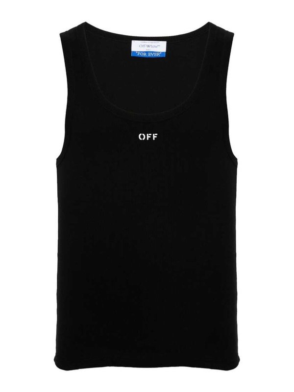 OFF-WHITE: Tシャツ - Tシャツ - 黒