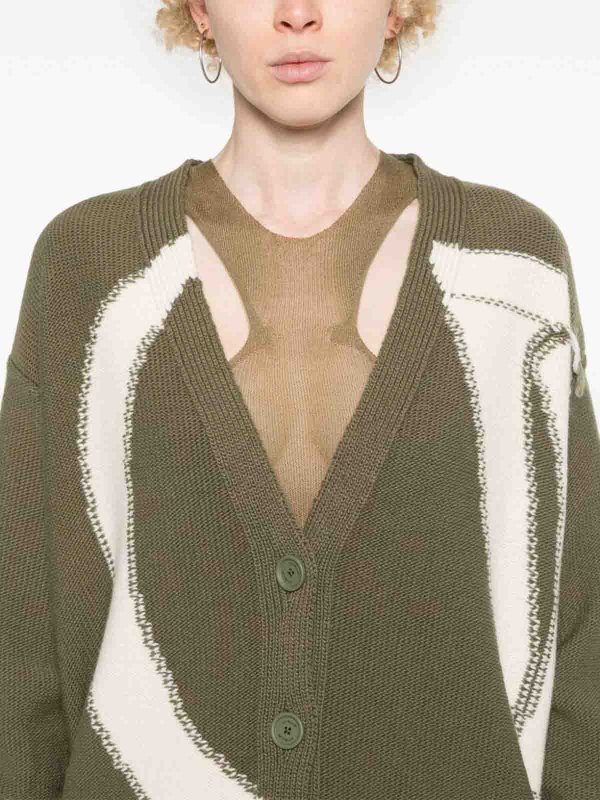 The Best Shops OFF-WHITE: Pull col rond - Pull Col Rond - Vert