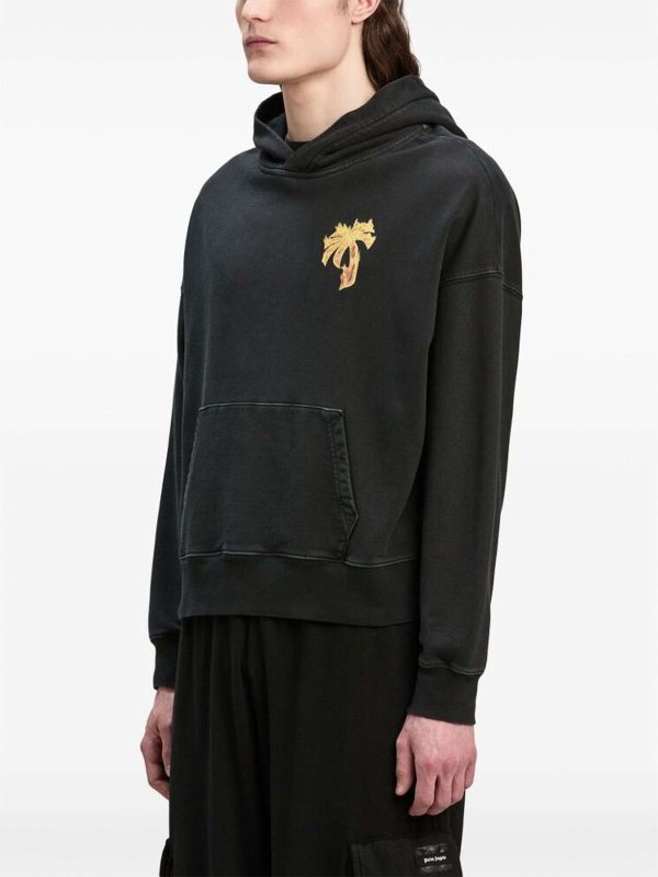 The Best Shops Palm Angels: Sweatshirts und Pullover - Sweatshirt - Schwarz