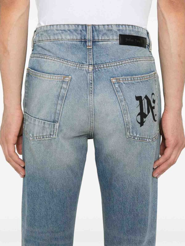 Palm Angels buy online Straight Leg Jeans - Blau