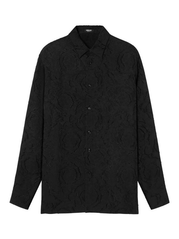 VERSACE: Camisas - Camisa - Negro