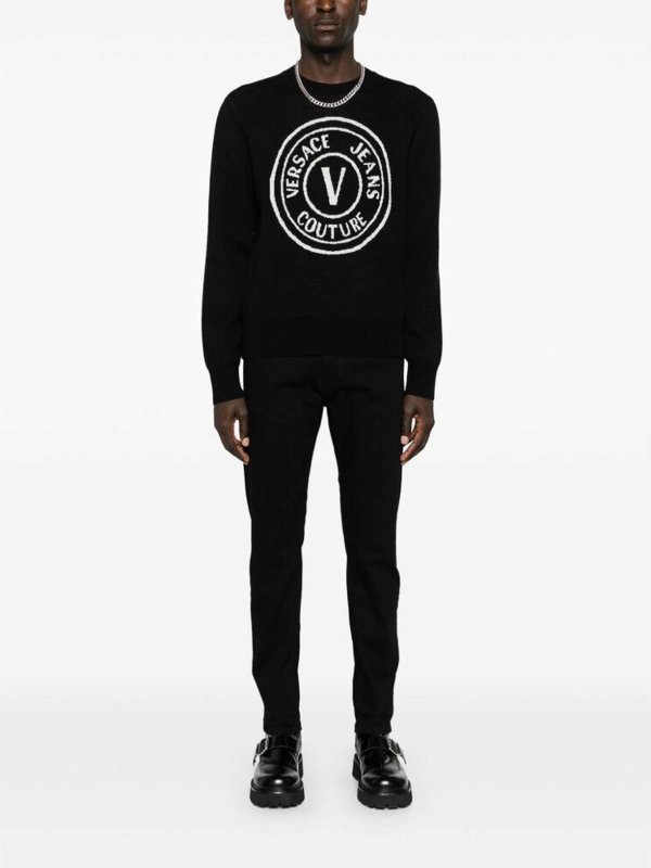 The Best Shops Versace Jeans Couture: カジュアルトラウザー - カジュアルパンツ - 黒