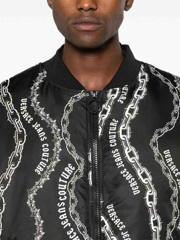 The Best Shops Versace Jeans Couture: Vestes-rembourrees - Blouson Rembourré - Noir