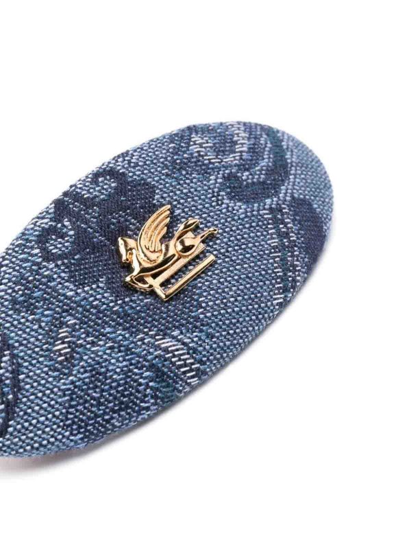 ETRO: accessori per capelli online - Fermaglio per capelli con logo