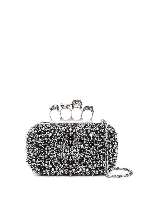 ALEXANDER MCQUEEN: ショルダーバッグ - ショルダーバッグ - 黒