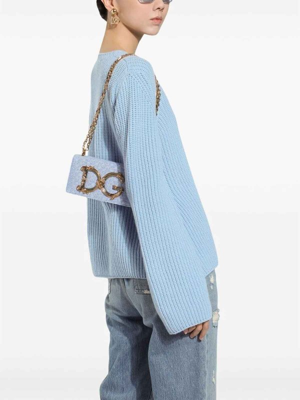 DOLCE & GABBANA: Bolsos de hombro online - Bolsa De Hombro - Azul