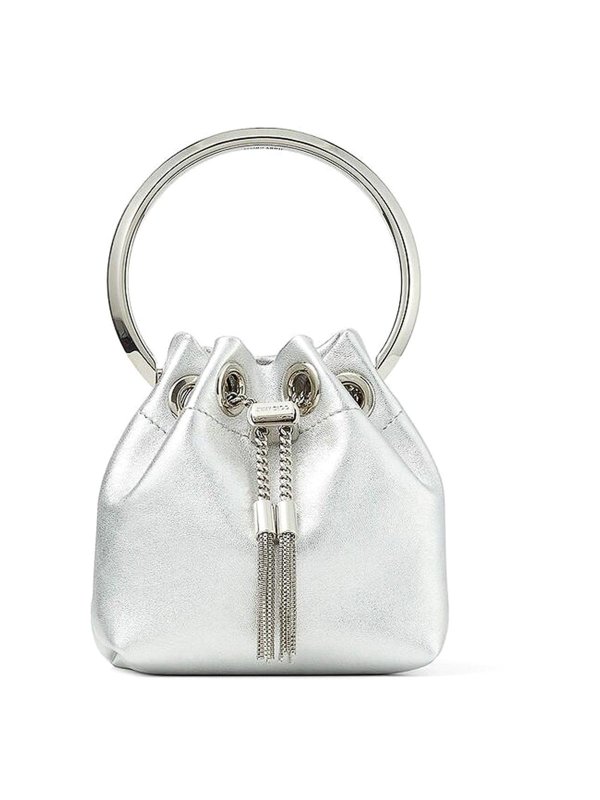 JIMMY CHOO: Schultertaschen - Schultertasche - Silber