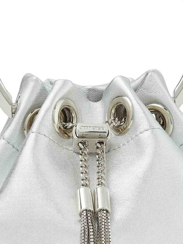 Schultertasche - Silber shop online: JIMMY CHOO