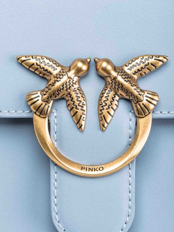 Pinko Borsa Blu Donna 100071A0F1E57Q Moda di Lusso su THEBS