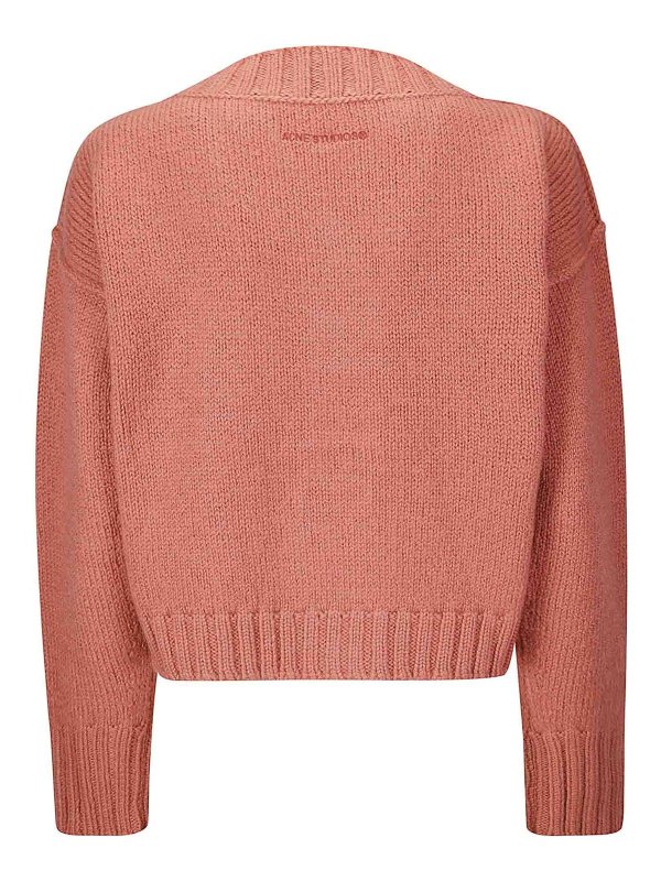 Acne Studios: cardigans online - Frayed cardigan