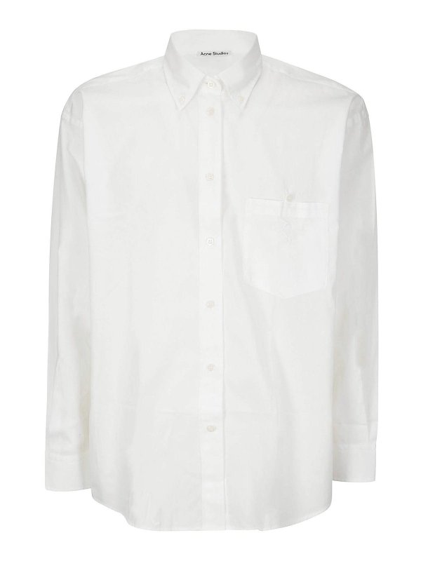 Acne Studios: shirts - Poplin texture shirt