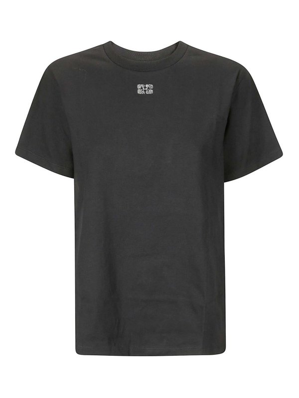 GANNI: Camisetas - Camiseta - Negro