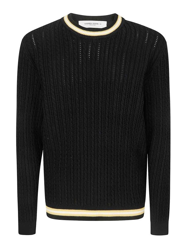 GOLDEN GOOSE: crew necks - Journey Ms Regular Knit Crew Neck