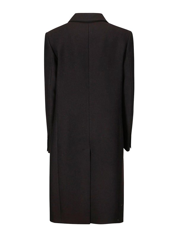 LOW CLASSIC: short coats online - Wool Twill Single Mac Coat