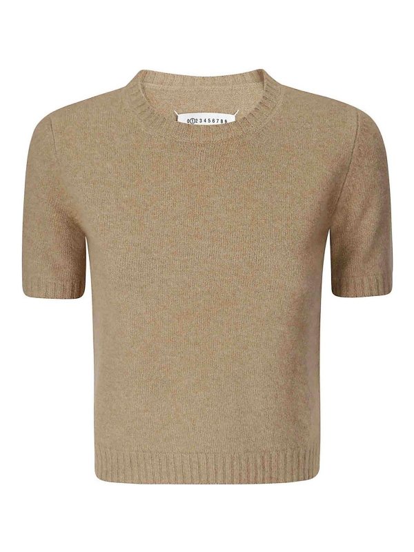 Maison Margiela: クルーネック - クルーネック - ベージュ